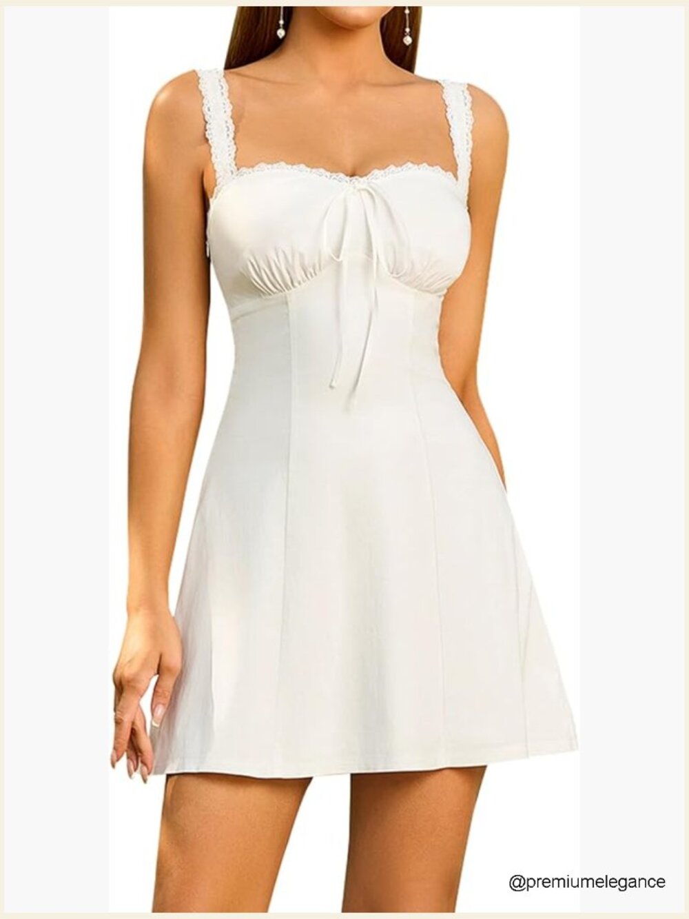Sleeveless Lace Mini Dress Sweetheart Neckline A-Line Graduation Sundress